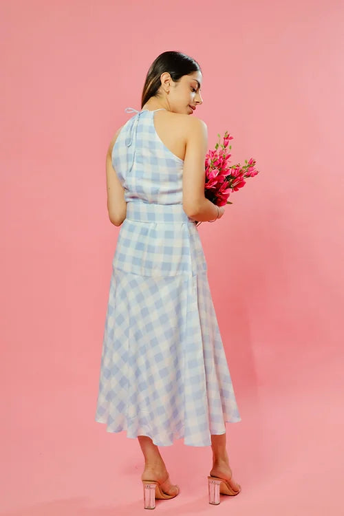 Emily Check Print Summer Dress