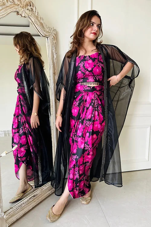 Lyla Black Floral Indo Fusion Set