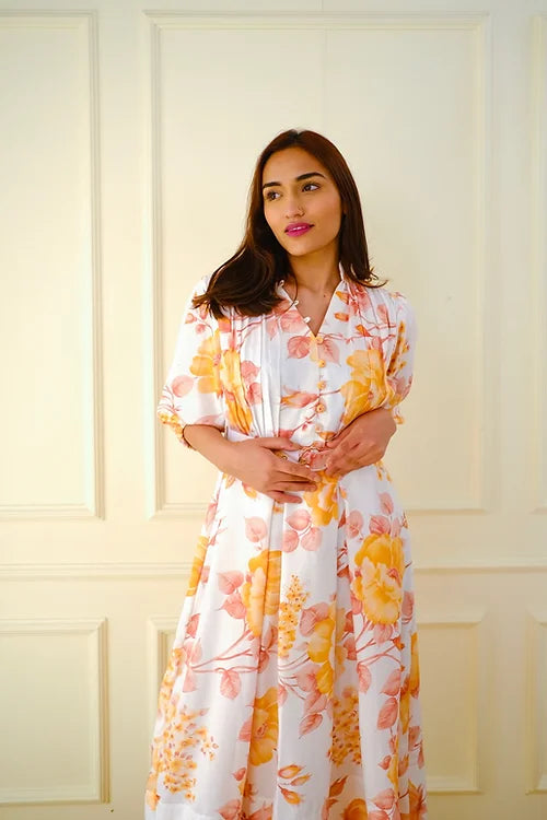 Dianna Floral Summer Midi Dress