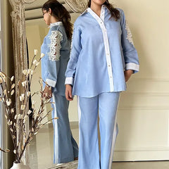 Tyla Denim Blue Coord Set