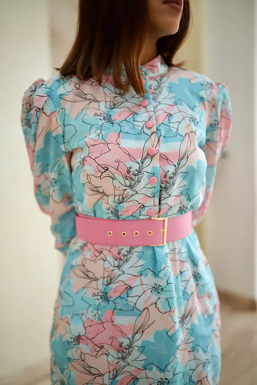 Kacey Formal Midi Dress With Belt