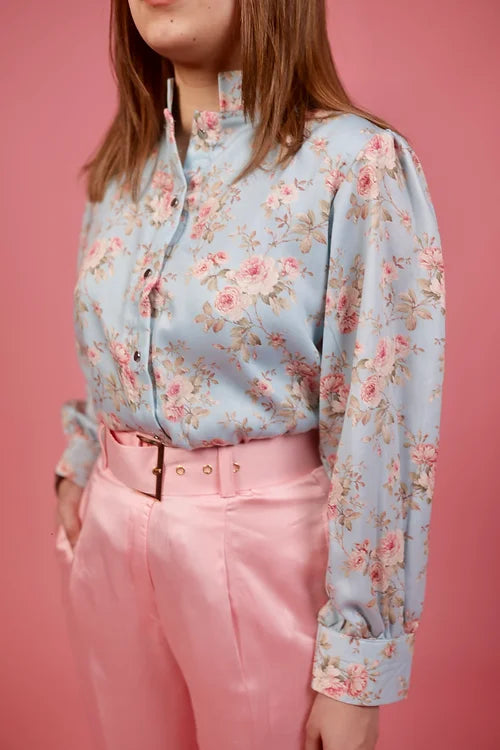 Lyla Pastel Floral Shirt with Trousers