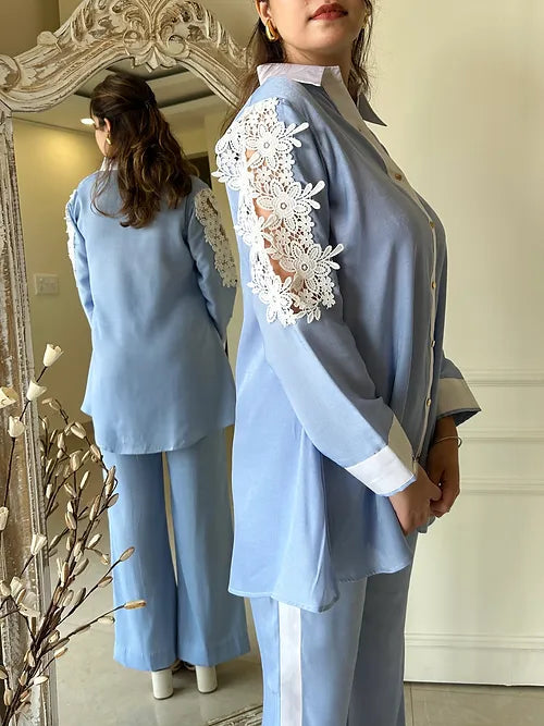 Tyla Denim Blue Coord Set