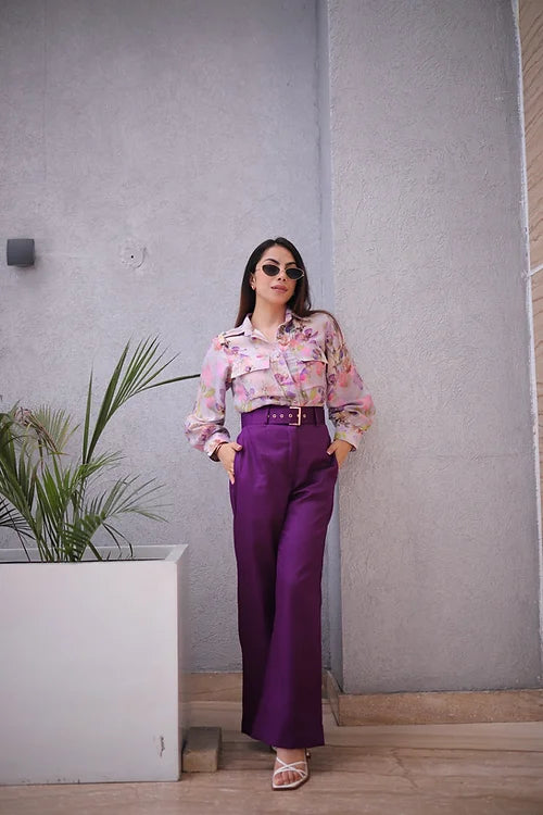 AMAIRA FORMAL COORD IN SHADES OF PURPLE