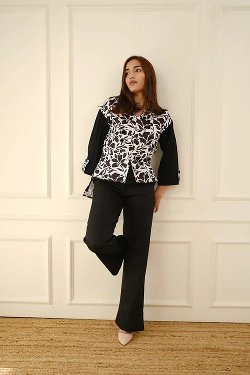 Statement Black High Low Coord